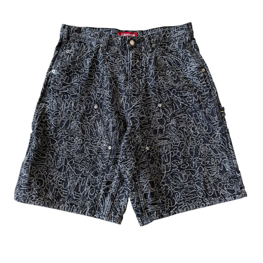 Supreme Handwriting Double Knee Shorts