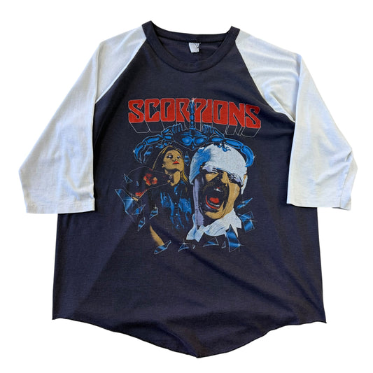 1980’s Scorpion Tour Raglan 3/4 Sleeve Tee